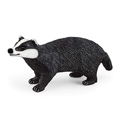 schleich 14842 Dachs, ab 3 Jahren, WILD LIFE - Spielfigur, 8 x 2 x 3 cm von SCHLEICH