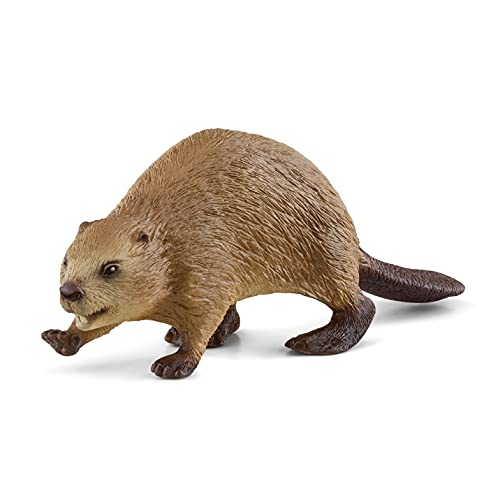 schleich 14855 Biber, ab 3 Jahren, WILD LIFE - Spielfigur, 10 x 3 x 3 cm, Orange von SCHLEICH