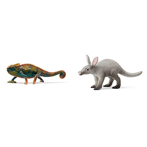 SCHLEICH 14858 Chamäleon, für Kinder ab 3+ Jahren, WILD Life - Spielfigur 14863 Erdferkel, für Kinder ab 3+ Jahren, WILD Life - Spielfigur SCHLEICH 14858 Chamäleon, für Kinder ab 3+ Jahren, WILD Life - Spielfigur 14863 Erdferkel, für Kinder ab 3+ Jahren, WILD Life - Spielfigur von SCHLEICH