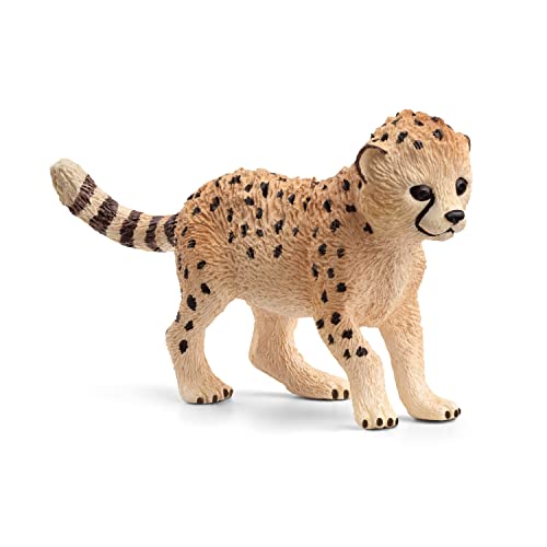 schleich WILD LIFE | Gepardenbaby 14866 | detailgetreue Tierfiguren | Zoo Spielzeug | tolles Geschenk für Jungen und Mädchen | Deko für Geburtstag | Spielfigur ab 3 Jahren | 6 x 2 x 4 cm von SCHLEICH