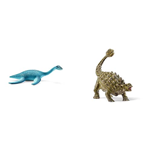 SCHLEICH 15016 Plesiosaurus Spielfigur, Mehrfarbig & 15023 Dinosaurs Spielfigur - Ankylosaurus, Spielzeug ab 4 Jahren SCHLEICH 15016 Plesiosaurus Spielfigur, Mehrfarbig & 15023 Dinosaurs Spielfigur - Ankylosaurus, Spielzeug ab 4 Jahren von SCHLEICH