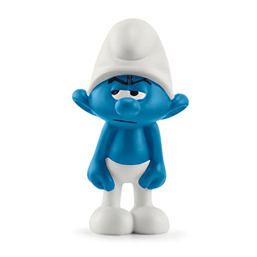 schleich 20836 Griesgram Schlumpf, für Kinder ab 3+ Jahren, The Smurfs - Pre School Smurfs Figurines, Grau von SCHLEICH