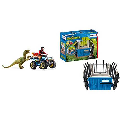 SCHLEICH 41466 Dinosaurs Spielset - Flucht auf Quad vor Velociraptor, Spielzeug ab 5 Jahren & 41469 Dinosaurs, Mehrfarbig, 14.99 x 8.13 x 19.05cm SCHLEICH 41466 Dinosaurs Spielset - Flucht auf Quad vor Velociraptor, Spielzeug ab 5 Jahren & 41469 Dinosaurs, Mehrfarbig, 14.99 x 8.13 x 19.05cm von SCHLEICH