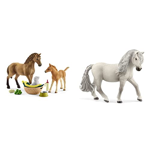SCHLEICH 42432 Horse Club Sarahs Tierbaby-Pflege, für Kinder ab 5-12 Jahren, Horse Club - Spielset & 13942 Islandpony Stute, für Kinder ab 5-12 Jahren, Horse Club - Spielfigur SCHLEICH 42432 Horse Club Sarahs Tierbaby-Pflege, für Kinder ab 5-12 Jahren, Horse Club - Spielset & 13942 Islandpony Stute, für Kinder ab 5-12 Jahren, Horse Club - Spielfigur von SCHLEICH