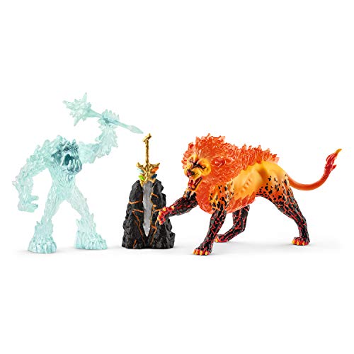 SCHLEICH 42455 Kampf um die Superwaffe - Frostmonster vs. Feuerlöwe, für Kinder ab 7-12 Jahren, ELDRADOR Creatures - Spielset SCHLEICH 42455 Kampf um die Superwaffe - Frostmonster vs. Feuerlöwe, für Kinder ab 7-12 Jahren, ELDRADOR Creatures - Spielset von SCHLEICH