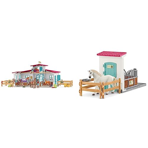 SCHLEICH 42567 Reiterhof, für Kinder ab 5-12 Jahren, Horse Club - Spielset & 42569 Pferdebox zum modularen Reiterhof, für Kinder ab 5-12 Jahren, Horse Club - Spielset SCHLEICH 42567 Reiterhof, für Kinder ab 5-12 Jahren, Horse Club - Spielset & 42569 Pferdebox zum modularen Reiterhof, für Kinder ab 5-12 Jahren, Horse Club - Spielset von SCHLEICH