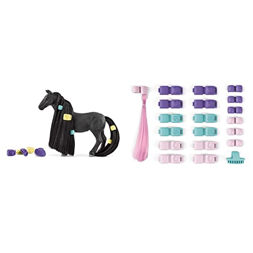 SCHLEICH 42581 Beauty Horse Criollo Definitivo Stute, für Kinder ab 4+ Jahren, Horse Club Sofia's Beauties & 42589 Haar Accessoires, für Kinder ab 4+ Jahren, Horse Club Sofia's Beauties - Zubehör SCHLEICH 42581 Beauty Horse Criollo Definitivo Stute, für Kinder ab 4+ Jahren, Horse Club Sofia's Beauties & 42589 Haar Accessoires, für Kinder ab 4+ Jahren, Horse Club Sofia's Beauties - Zubehör von SCHLEICH