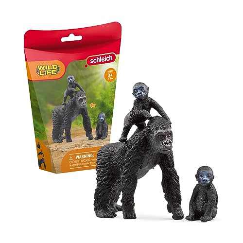 schleich WILD LIFE | Gorilla Familie 42601 | detailgetreue Tierfiguren | Zoo Spielzeug | tolles Geschenk für Jungen und Mädchen | Deko für Geburtstag | Spielfigur ab 3 Jahre | Set aus 3 Teilen schleich WILD LIFE | Gorilla Familie 42601 | detailgetreue Tierfiguren | Zoo Spielzeug | tolles Geschenk für Jungen und Mädchen | Deko für Geburtstag | Spielfigur ab 3 Jahre | Set aus 3 Teilen von SCHLEICH