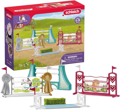 schleich HORSE CLUB | Hindernisse Zubehör 42612 | modular erweiterbar | für Turnier oder Training | tolles Geschenk für Mädchen und Jungen | Pferde Spielzeug für Kinder ab 5 Jahren | Set aus 30 Teilen schleich HORSE CLUB | Hindernisse Zubehör 42612 | modular erweiterbar | für Turnier oder Training | tolles Geschenk für Mädchen und Jungen | Pferde Spielzeug für Kinder ab 5 Jahren | Set aus 30 Teilen von SCHLEICH