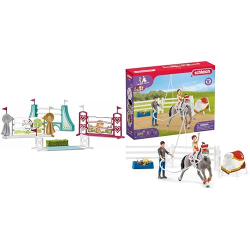 SCHLEICH 42612 Hindernisse Zubehör, für Kinder ab 5-12 Jahren, Horse Club - Zubehör & 42443 Horse Club Mias Voltigier-Reitset SCHLEICH 42612 Hindernisse Zubehör, für Kinder ab 5-12 Jahren, Horse Club - Zubehör & 42443 Horse Club Mias Voltigier-Reitset von SCHLEICH