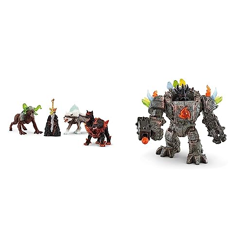 SCHLEICH 42616 Eldrador Starter Set, ab 6 Jahren, Eldrador - Spielzubehör & 42549 Master-Roboter mit Mini Creature, für Kinder ab 7-12 Jahren, ELDRADOR Creatures - Spielset SCHLEICH 42616 Eldrador Starter Set, ab 6 Jahren, Eldrador - Spielzubehör & 42549 Master-Roboter mit Mini Creature, für Kinder ab 7-12 Jahren, ELDRADOR Creatures - Spielset von SCHLEICH