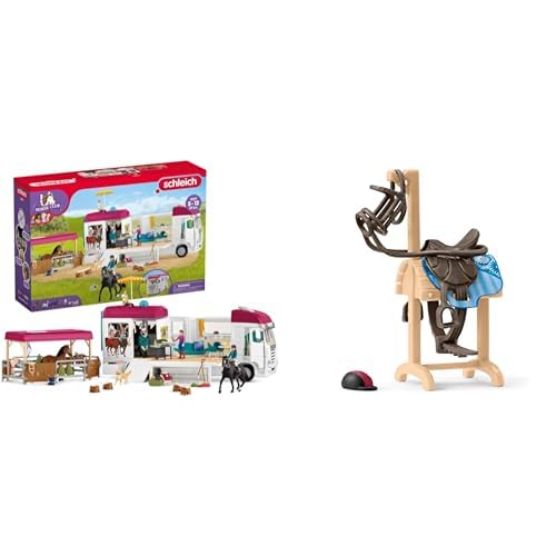 SCHLEICH 42619 Horse Club Pferdetransporter, 227 Teile Spielset mit Transporter & 42613 Accessoires Pferdetransporter, ab 5 Jahren, Horse Club - Spiel-Zubehör, 9 x 5 x 14 cm SCHLEICH 42619 Horse Club Pferdetransporter, 227 Teile Spielset mit Transporter & 42613 Accessoires Pferdetransporter, ab 5 Jahren, Horse Club - Spiel-Zubehör, 9 x 5 x 14 cm von SCHLEICH