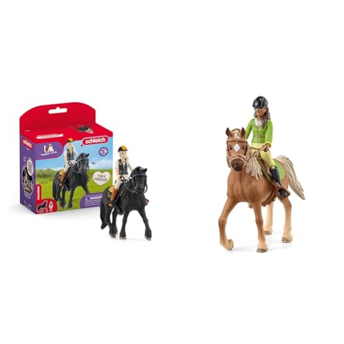 SCHLEICH 42640 Horse Club Tori & Princess, ab 5 Jahren, Horse Club - Spielset, 11 Teile & Horse Club 42542 Sarah und Mystery SCHLEICH 42640 Horse Club Tori & Princess, ab 5 Jahren, Horse Club - Spielset, 11 Teile & Horse Club 42542 Sarah und Mystery von SCHLEICH