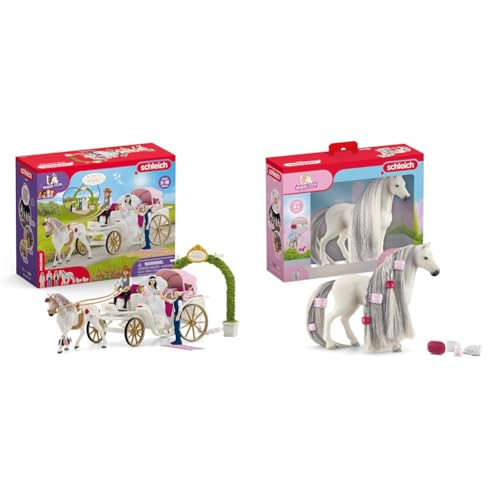 SCHLEICH 42641 Hochzeitskutsche, ab 5 Jahren, Horse Club - Spielset, 106 Teile & Horse Club Sofia's Beauties 42583 Quarter Horse Stute Spielset SCHLEICH 42641 Hochzeitskutsche, ab 5 Jahren, Horse Club - Spielset, 106 Teile & Horse Club Sofia's Beauties 42583 Quarter Horse Stute Spielset von SCHLEICH