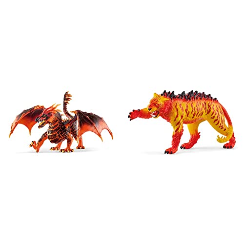 SCHLEICH 70138 - Lavadrache & 70148 Spielfigur - Lavatiger Mehrfarbig SCHLEICH 70138 - Lavadrache & 70148 Spielfigur - Lavatiger Mehrfarbig von SCHLEICH