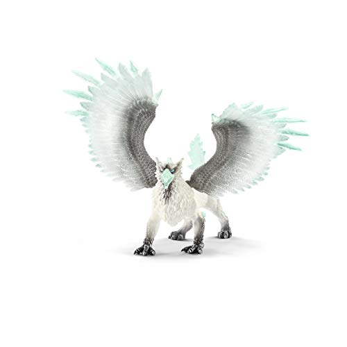 schleich ELDRADOR CREATURES | Eisgreif 70143 | ELDRADOR schleich Monster Spielfigur mit beweglichen Flügeln | coole Sammelfigur | tolles Geschenk für Mädchen und Jungen | ab 7 Jahren | 22 x 9 x 12 cm von SCHLEICH
