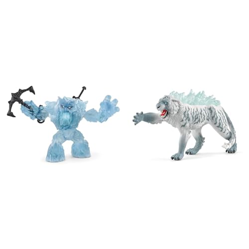 SCHLEICH 70146 Eisgigant, für Kinder ab 7-12 Jahren, ELDRADOR Creatures - Spielset & 70147 Eistiger, für Kinder ab 7-12 Jahren, ELDRADOR Creatures - Spielfigur SCHLEICH 70146 Eisgigant, für Kinder ab 7-12 Jahren, ELDRADOR Creatures - Spielset & 70147 Eistiger, für Kinder ab 7-12 Jahren, ELDRADOR Creatures - Spielfigur von SCHLEICH