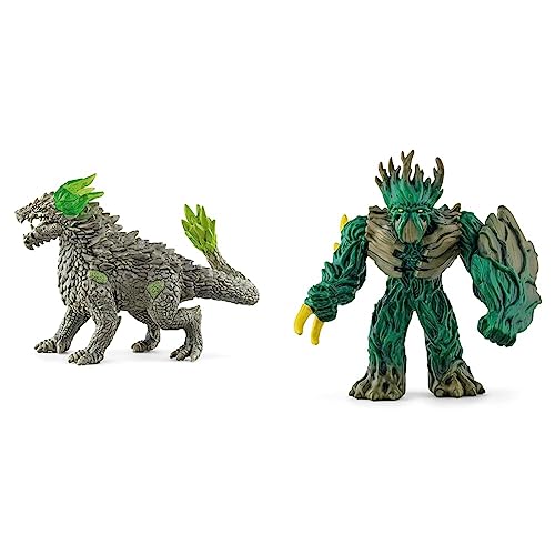 SCHLEICH 70149 Steindrache, für Kinder ab 7-12 Jahren, ELDRADOR Creatures - Spielfigur & 70151 Dschungelherrscher, für Kinder ab 7-12 Jahren, ELDRADOR Creatures - Spielfigur SCHLEICH 70149 Steindrache, für Kinder ab 7-12 Jahren, ELDRADOR Creatures - Spielfigur & 70151 Dschungelherrscher, für Kinder ab 7-12 Jahren, ELDRADOR Creatures - Spielfigur von SCHLEICH