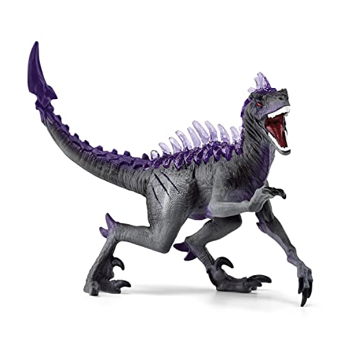 schleich ELDRADOR CREATURES 70154 Schatten Raptor Dinosaurier - Wilder Prähistorischer Fantasy Monster Dinosaurier, Figuren Actionfiguren für Jungen und Mädchen ab 7 Jahren von SCHLEICH