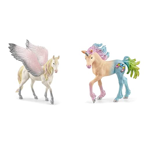 SCHLEICH 70720 Pegasus, für Kinder ab 5-12 Jahren, BAYALA - Spielfigur 70724 Bonbon Einhorn Fohlen, für Kinder ab 5-12 Jahren, BAYALA - Spielfigur SCHLEICH 70720 Pegasus, für Kinder ab 5-12 Jahren, BAYALA - Spielfigur 70724 Bonbon Einhorn Fohlen, für Kinder ab 5-12 Jahren, BAYALA - Spielfigur von SCHLEICH