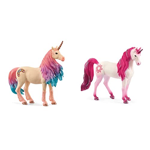 SCHLEICH 70723 Spielfigur -Marshmallow Einhorn Stute bayala, Mehrfarbig & 70717 bayala SCHLEICH 70723 Spielfigur -Marshmallow Einhorn Stute bayala, Mehrfarbig & 70717 bayala von SCHLEICH