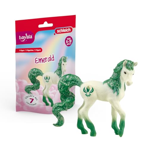 schleich 70765 Sammeleinhorn Smaragd, für Kinder ab 5-12 Jahren, BAYALA - Sammelfigur von SCHLEICH