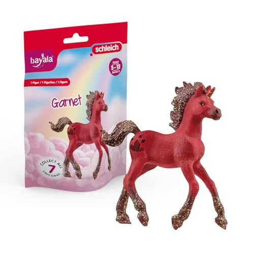 schleich 70767 Sammeleinhorn Granat, für Kinder ab 5-12 Jahren, BAYALA - Sammelfigur von SCHLEICH