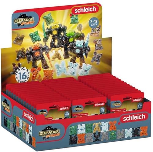 SCHLEICH 81246 – Thekendisplay mit 47 Überraschungstüten, Eldrador Mini Creatures, mindestens 1 komplette Serie, Sammelfiguren für Kinder von SCHLEICH