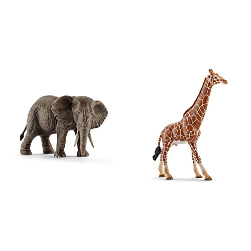 SCHLEICH - Afrikanische Elefantenkuh & Giraffenbulle - Spielzeugfiguren - WILD LIFE - Tierfiguren SCHLEICH - Afrikanische Elefantenkuh & Giraffenbulle - Spielzeugfiguren - WILD LIFE - Tierfiguren von SCHLEICH