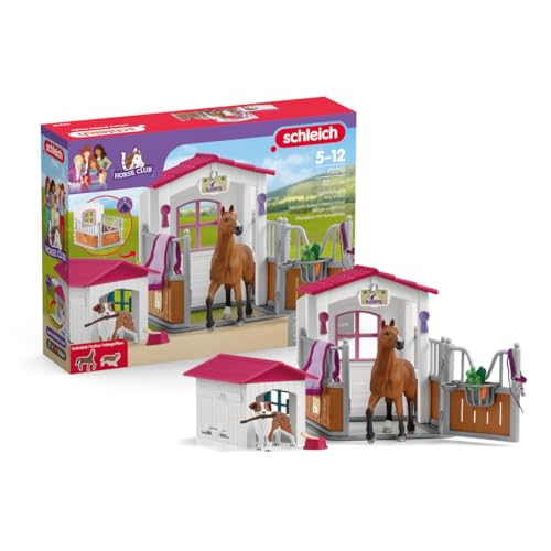 SCHLEICH Box mit Hannoveraner Stute und Australian Shepherd, Pferdefigur und Zubehör, 72218 Horse Club, ab 5 Jahren SCHLEICH Box mit Hannoveraner Stute und Australian Shepherd, Pferdefigur und Zubehör, 72218 Horse Club, ab 5 Jahren von SCHLEICH