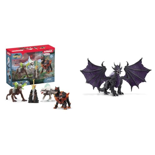 SCHLEICH ELDRADOR Creatures 72179 Monster Actionfiguren Set & ELDRADOR Creatures 70152 Schattendrache von SCHLEICH