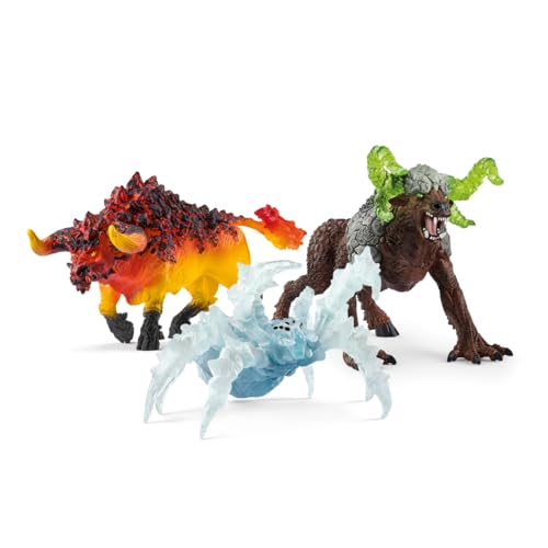 SCHLEICH Eldrador Creatures 3-teiliges Monster Toys Geschenkset inklusive Rock Beast, Ice Spider & Fire Bull Actionfiguren SCHLEICH Eldrador Creatures 3-teiliges Monster Toys Geschenkset inklusive Rock Beast, Ice Spider & Fire Bull Actionfiguren von SCHLEICH