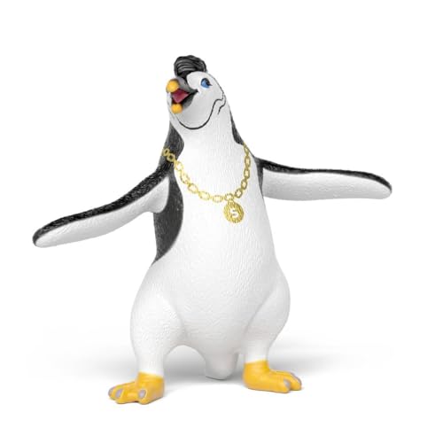 schleich DIE Schule DER MAGISCHEN Tiere | Juri mit Goldkette 14958 | Tierfigur Pinguin aus dem Film | detailgetreue Sammelfiguren | Geschenk für Kinder | Spielfigur ab 3 Jahren | 9 x 3 x 7 cm von SCHLEICH