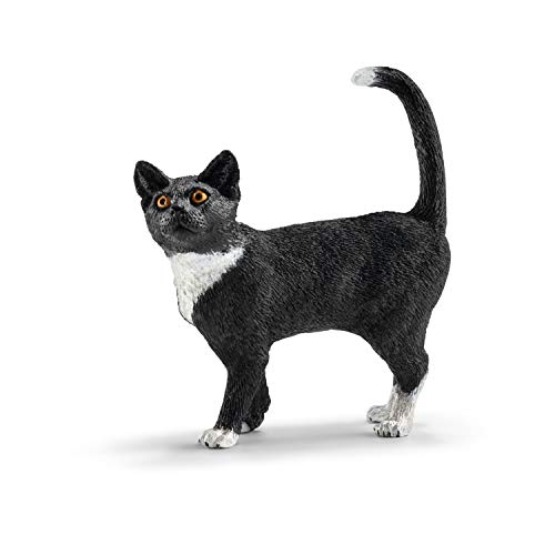 schleich 13770 Katze, stehend, für Kinder ab 3+ Jahren, FARM WORLD - Spielfigur von SCHLEICH