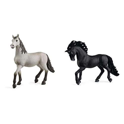 SCHLEICH 13923 Spielfigur - Pura Raza Española Hengst (Horse Club) & 13924 Spielfigur - Pura Raza Española Jungpferd (Horse Club) von SCHLEICH
