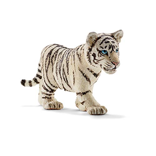 schleich 14732 Tigerjunges weiß, für Kinder ab 3+ Jahren, WILD LIFE - Spielfigur von SCHLEICH