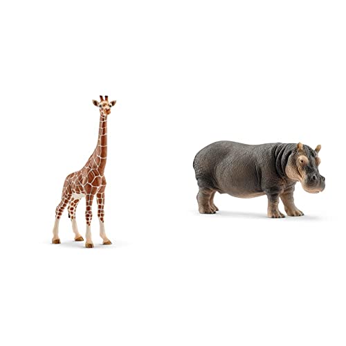 SCHLEICH 14750 - Giraffenkuh & 14814 - Flusspferd SCHLEICH 14750 - Giraffenkuh & 14814 - Flusspferd von SCHLEICH