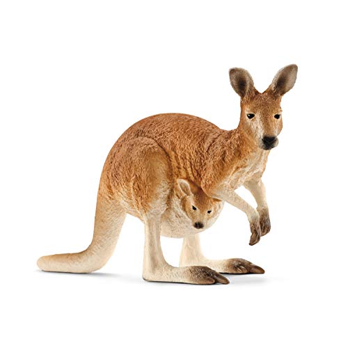 schleich WILD LIFE | Känguru 14756 | detailgetreue Tierfiguren | Zoo Spielzeug | tolles Geschenk für Jungen und Mädchen | Deko für Geburtstag | Spielfigur ab 3 Jahren | 12 x 4 x 7 cm von SCHLEICH