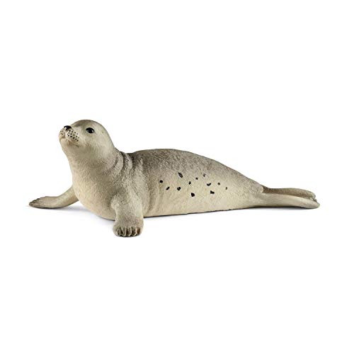schleich WILD LIFE | Seehund 14801 | detailgetreue Tierfiguren | Zoo Spielzeug | tolles Geschenk für Jungen und Mädchen | Deko für Geburtstag | Spielfigur ab 3 Jahren | 11 x 7 x 4 cm von SCHLEICH