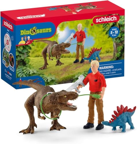 schleich 41465 Tyrannosaurus Rex Angriff, für Kinder ab 5-12 Jahren, DINOSAURS - Spielset, Neue Version schleich 41465 Tyrannosaurus Rex Angriff, für Kinder ab 5-12 Jahren, DINOSAURS - Spielset, Neue Version von SCHLEICH