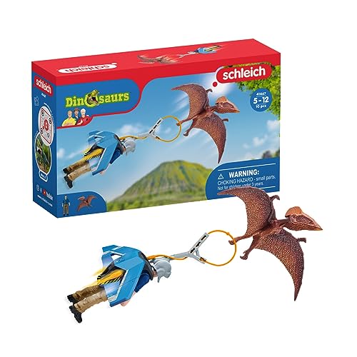 schleich 41467 Jetpack Verfolgung, für Kinder ab 5-12 Jahren, DINOSAURS - Spielset von SCHLEICH