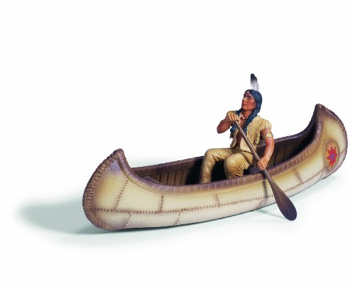 Schleich 42013 - Indianer, Kanu mit Figur von SCHLEICH