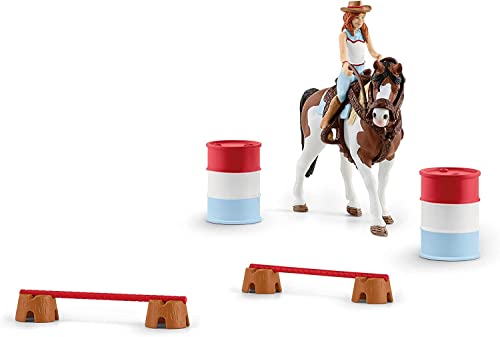 schleich HORSE CLUB 42441 12-Teiliges Pferde Set Hannahs Reitpferd - Rodeo-Reiten mit Cowgirl und Pferd, Realistisches Western Rodeo Bauernhof Pferde Spielzeug für Jungen und Mädchen ab 5 Jahren von SCHLEICH