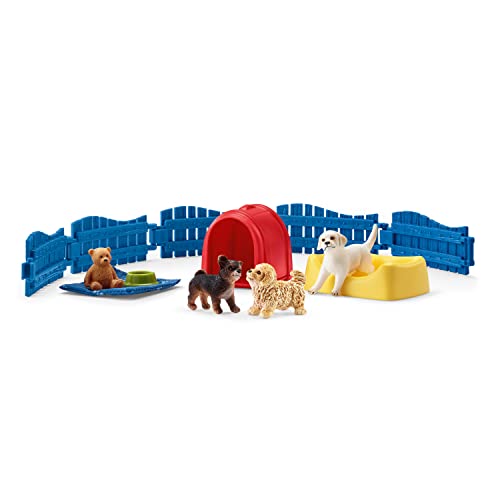 schleich 42480 Welpenstube, für Kinder ab 3+ Jahren, FARM WORLD - Spielset von SCHLEICH