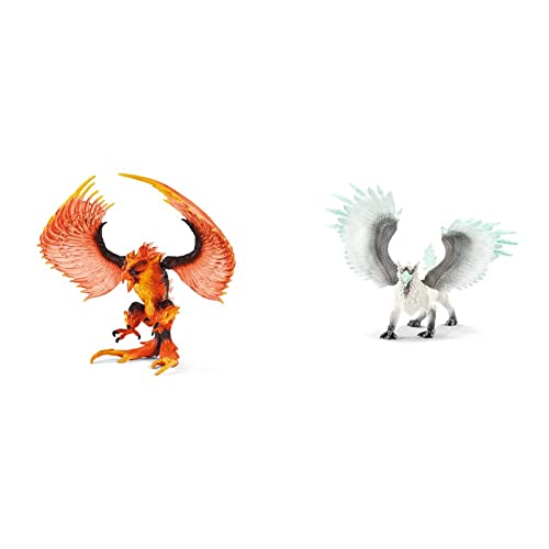Schleich 42511 Eldrador Creatures Spielfigur - Feueradler, Spielzeug ab 7 Jahren,8.2 x 15.5 x 18 cm & 70143 Eldrador Creatures Spielfigur - Eisgreif, Spielzeug ab 7 Jahren Schleich 42511 Eldrador Creatures Spielfigur - Feueradler, Spielzeug ab 7 Jahren,8.2 x 15.5 x 18 cm & 70143 Eldrador Creatures Spielfigur - Eisgreif, Spielzeug ab 7 Jahren von SCHLEICH
