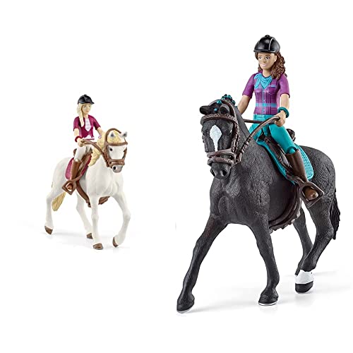 SCHLEICH 42540 Horse Club Sofia & Blossom, für Kinder ab 5-12 Jahren, Horse Club - Spielset & 42541 Horse Club Lisa & Storm, für Kinder ab 5-12 Jahren, Horse Club - Spielset von SCHLEICH