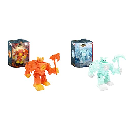 Schleich 42545 Spielfigur - Eldrador Mini Creatures Lava-Roboter (Eldrador® Creatures) & 42546 Spielfigur - Eldrador Mini Creatures EIS-Roboter (Eldrador Creatures), Mix von SCHLEICH