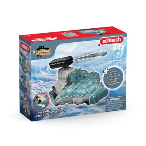 schleich 42664 Eis Düsenjet Fahrzeug mit Mini Creature, ab 7 Jahren, ELDRADOR CREATURES - Spielset, 15 Teile von SCHLEICH