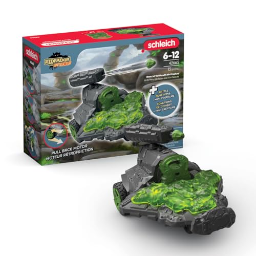 schleich 42665 Stein Düsenjet Fahrzeug mit Mini Creature, ab 7 Jahren, ELDRADOR CREATURES - Spielset, 15 Teile schleich 42665 Stein Düsenjet Fahrzeug mit Mini Creature, ab 7 Jahren, ELDRADOR CREATURES - Spielset, 15 Teile von SCHLEICH