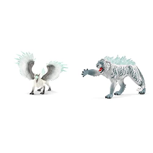 SCHLEICH 70143 Eldrador Creatures Spielfigur - Eisgreif, Spielzeug ab 7 Jahren & 70147 Spielfigur - Eistiger, Mehrfarbig SCHLEICH 70143 Eldrador Creatures Spielfigur - Eisgreif, Spielzeug ab 7 Jahren & 70147 Spielfigur - Eistiger, Mehrfarbig von SCHLEICH